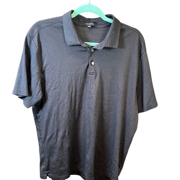 WestZeroOne Men”s 3 Button Short Sleeve Polo Shirt in Black Size XL - Picture 3 of 7